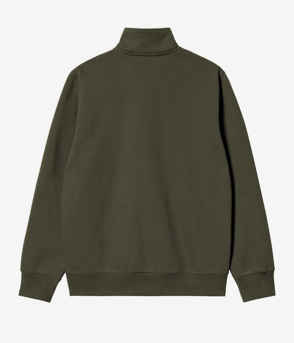 Carhartt WIP Chase Neck Zip Sweatshirt (olive gold)