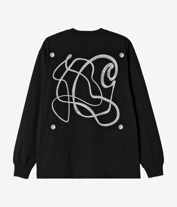 Carhartt WIP Chain Link Organic Longsleeve (black silver)