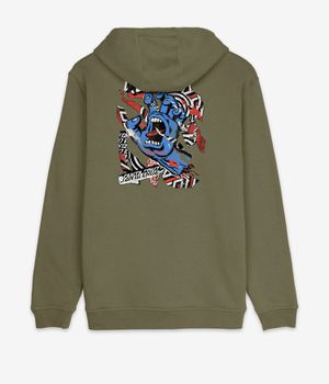 Santa Cruz Damaged Hand sweat à capuche (deep olive)