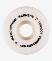 Madness Hazard Sign CP Conical Surelock Ruote (white) 54mm 101A pacco da 4