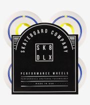 skatedeluxe Retro Conical Rollen (white yellow) 52mm 100A 4er Pack