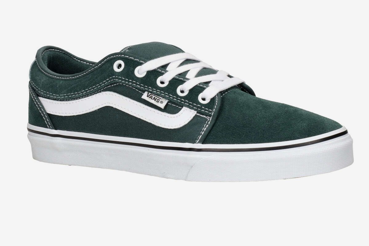Vans Chukka Low Sidestripe Shoes (green gables true white)