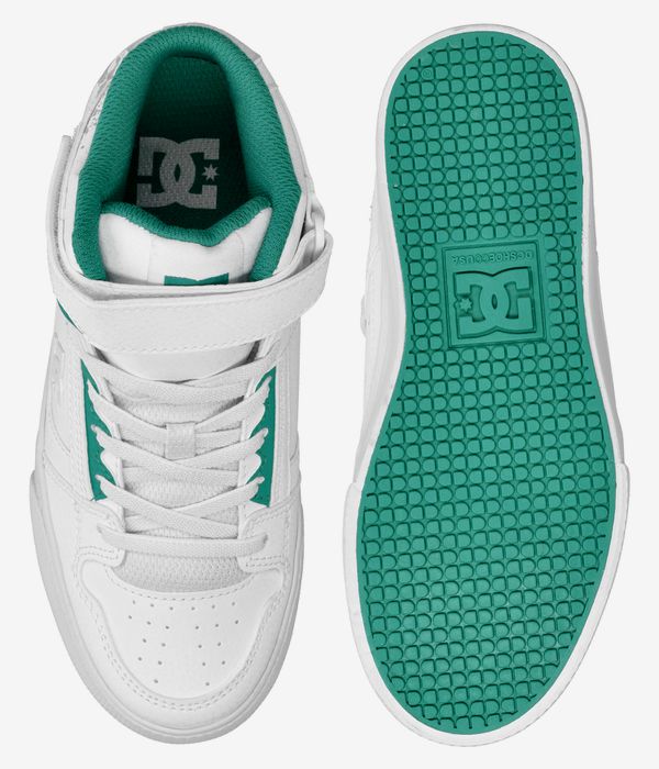 DC Pure High Top SE EV SN Shoes kids (white green)