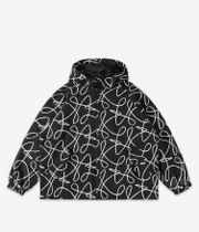 Poetic Collective Boxy Doodle Denim Jacket (black)