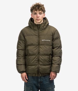 Poetic Collective Hooded Puffer Jacke (olive)