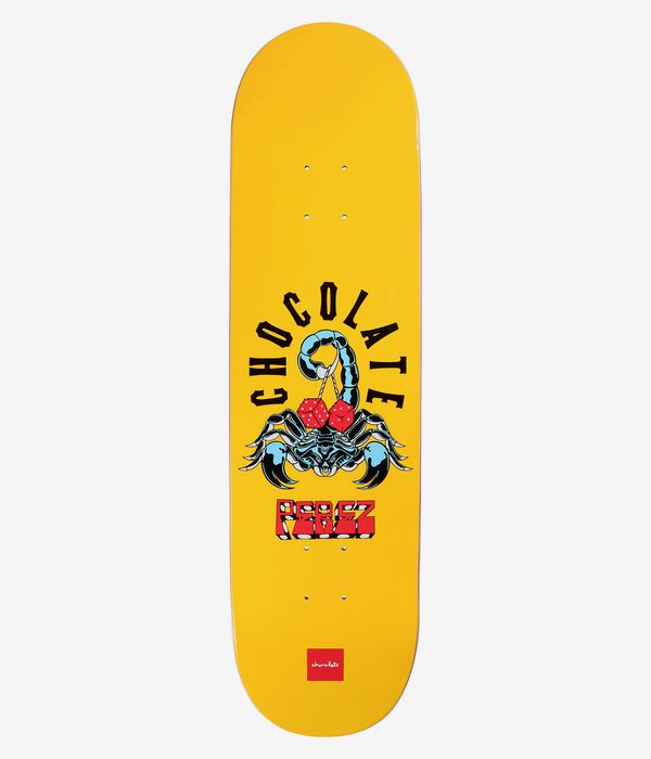 Chocolate Perez Scorpion Dice 8.4" Skateboard Deck (yellow)