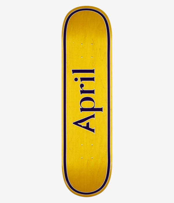 April OG Logo 8.25" Skateboard Deck (yellow purple)
