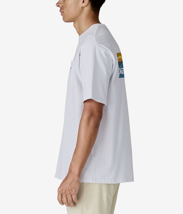 Patagonia Boardshort Logo Pocket Responsibili T-Shirt (fiber white)