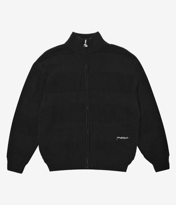 Yardsale Phantasy Knitted Full Zip Sweatshirt (black)