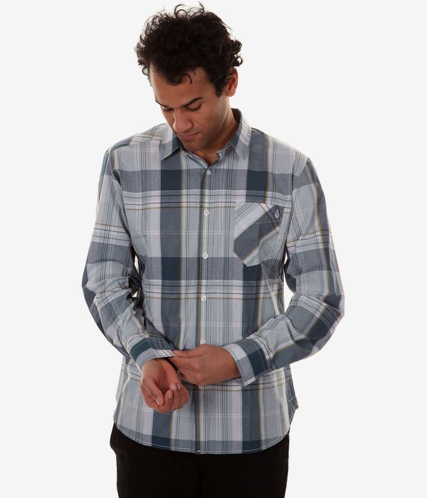 Volcom Ex Factor Plaid Shirt (pale blue)