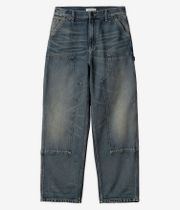 Carhartt WIP W' Brandon Double Knee Pant Smith Jeans women (blue worn used wash)