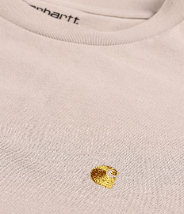 Carhartt WIP W' Chase Organic T-Shirt women (dusky beige gold)