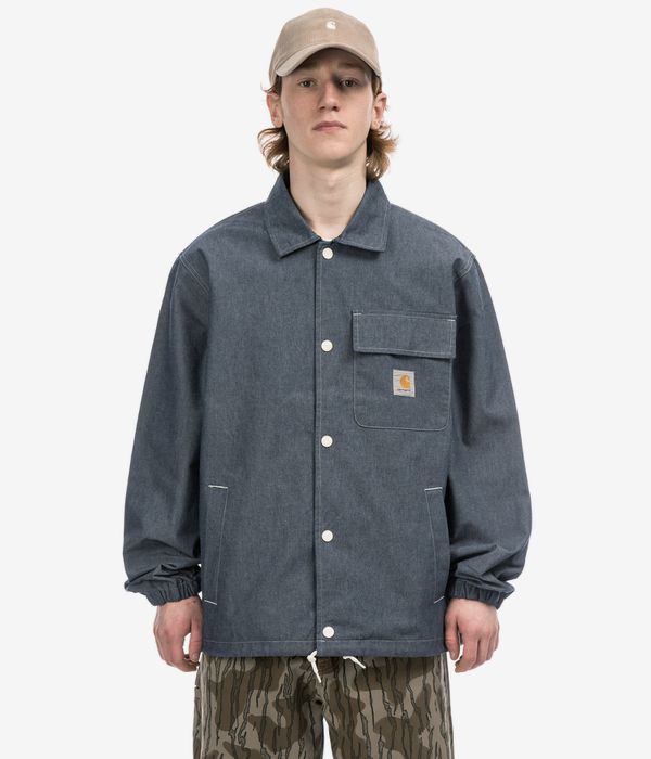 Carhartt WIP Blake Coach Chambray Jacket (blue rinsed)
