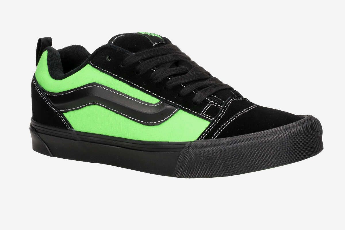 Vans Knu Skool Shoes (2 tone black green)