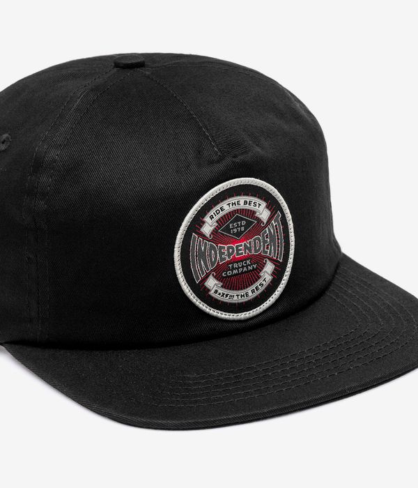 Independent Established 78 Unstructured Strapback Cap (black)