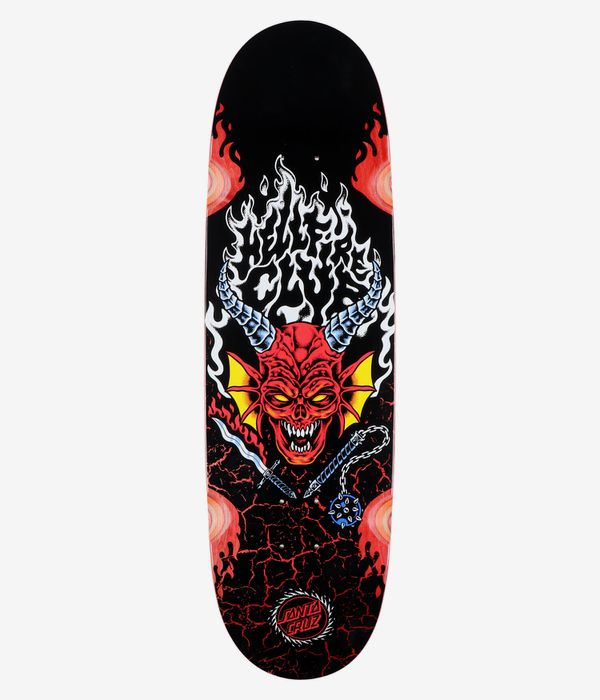 Santa Cruz x Stranger Things Hellfire Club Flames 9" Skateboard Deck (multi)