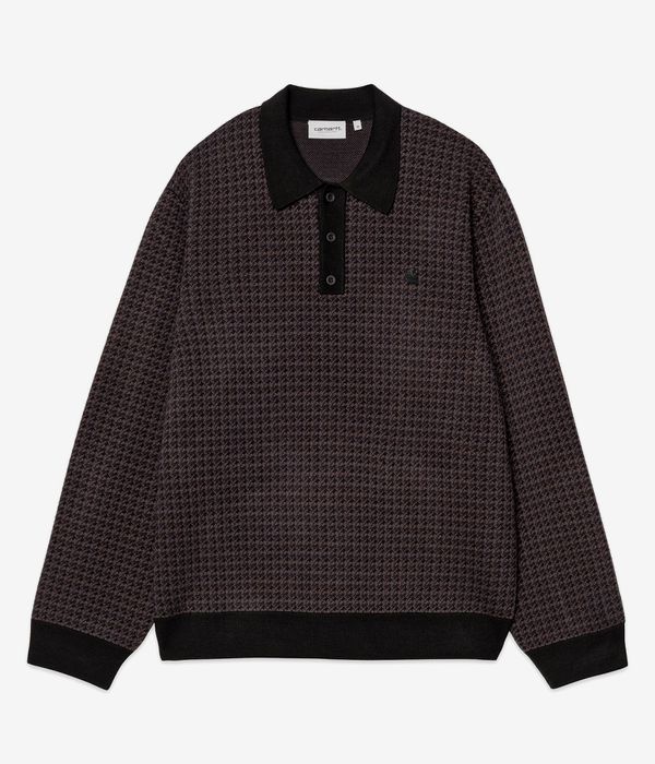 Carhartt WIP Lowis Polo (houndstooth vitola heather)