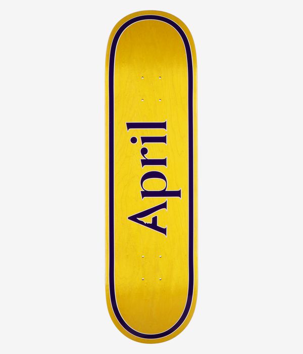 April OG Logo 8.75" Planche de skateboard (yellow purple)