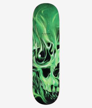 Sci-Fi Fantasy Glick Skulls 8.5" Skateboard Deck (green)