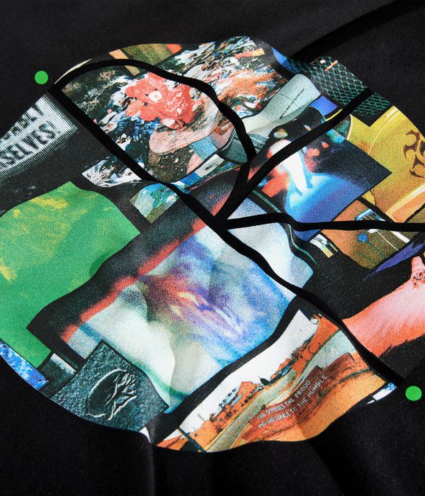 Polar Dave Fill Logo Ourselves Collage Hoodie (black)