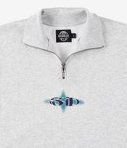 skatedeluxe SD Half Zip Sweatshirt (heather white)