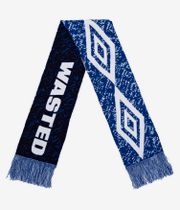 Wasted Paris x Umbro Trompe L' Oeil Schal (blue white)