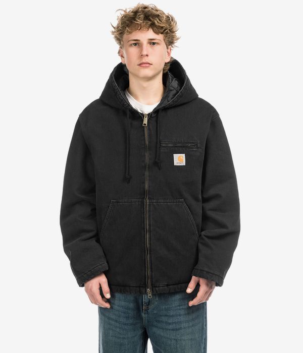Carhartt WIP Cleveland Cotton Smith Giacca (black stone washed)