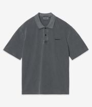 Carhartt WIP Wayne Garment Washed Polo (black garment dyed)