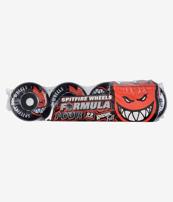 Spitfire Formula Four Team Colors Radial Full Wheels (black) 58 mm 99A 4 Pack