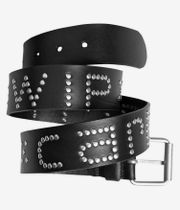 Carhartt WIP Script Studs Leather Belt (black silver)