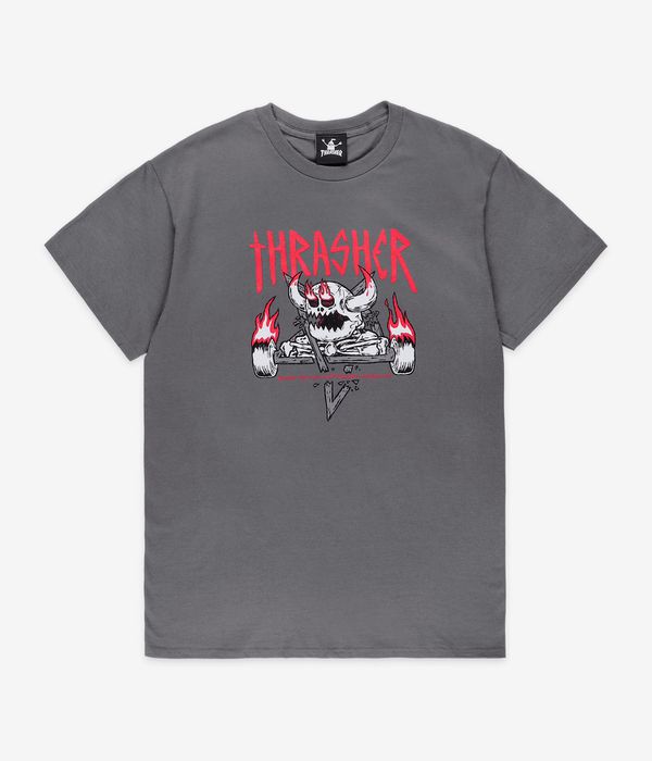 Thrasher x Toy Machine Monster-Gram T-Shirt (charcoal)