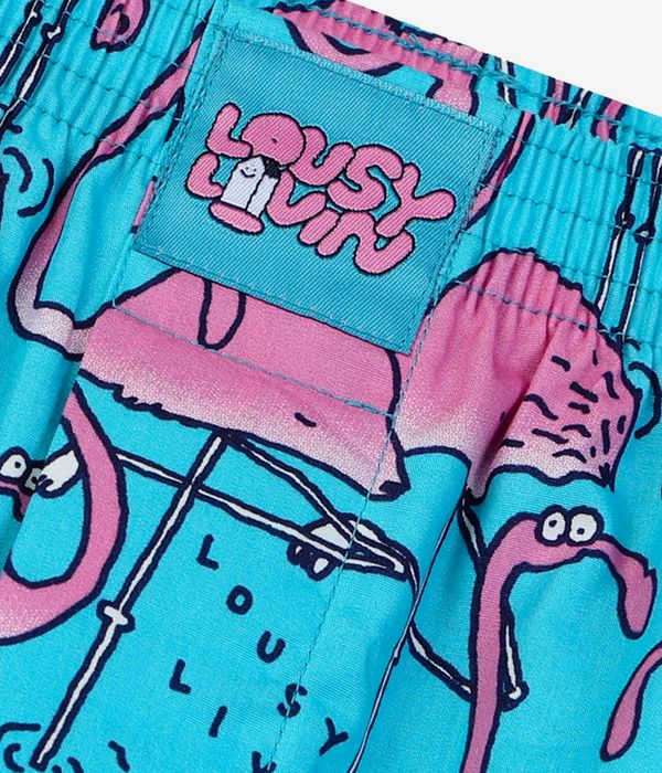 Lousy Livin Greater Flaningos Boxershorts (scuba blue)