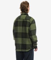 Vans Denby Fuzzy Shacket Shirt Jacke (black loden green)