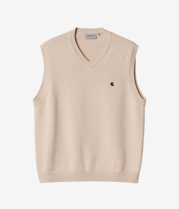 Carhartt WIP Madison Vest Sweatshirt (fleur de sel black)