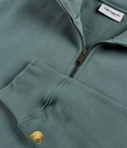 Carhartt WIP Chase Neck Zip Sweatshirt (silver pine gold)