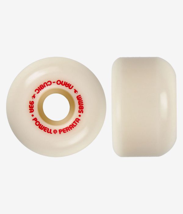 Powell-Peralta Dragons Nano Cubic Asymmetrical Offset Wheels (offwhite) 58 mm 93A 4 Pack