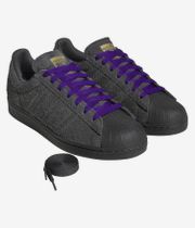 adidas Skateboarding Superstar ADV Scarpa (carbon carbon collegiate purple)