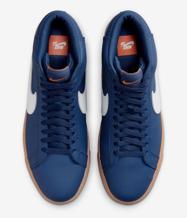 Nike SB Zoom Blazer Mid Shoes (navy white navy gum)
