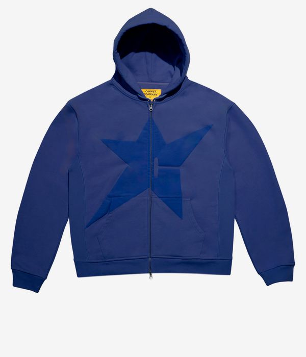 Carpet Company Puff Print Zip-Sweatshirt avec capuchon (purple)