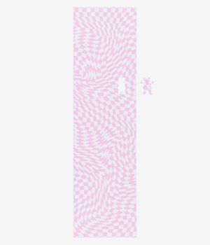 Grizzly Trippy Checkerboard 9" Grip Skate (pink white)