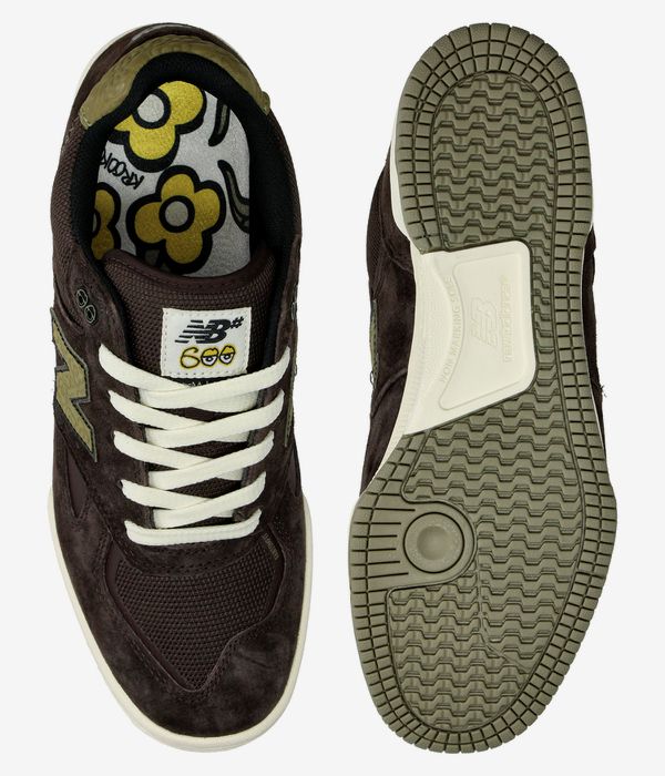 New Balance Numeric x Krooked 600 Shoes (chocoalte olive)