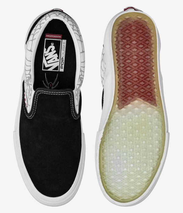 Vans Skate Slip-On Shoes (black widow black white red)