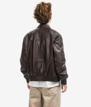 HAN KJØBENHAVN Leather Casual Jacket (dark brown)