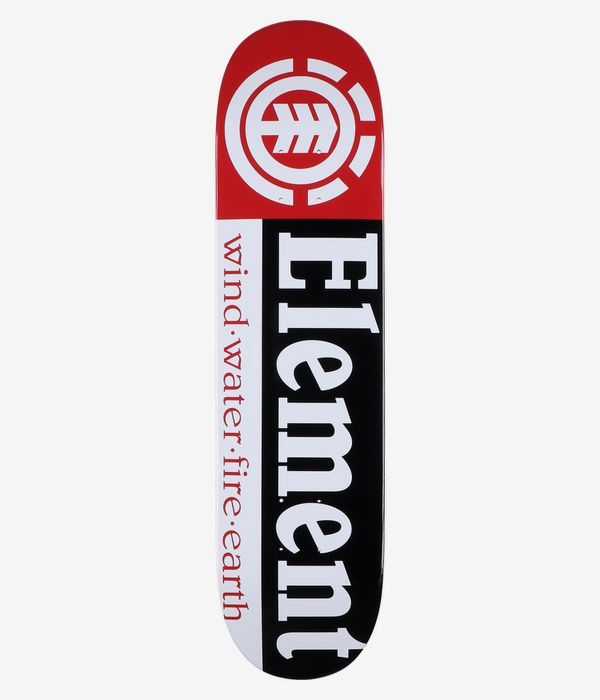 Element Team Section Twig 7.375" Skateboard Deck (black white red)