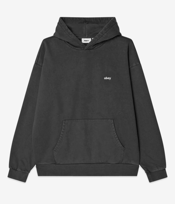 Obey Lowercase Pigment sweat à capuche (pigment pirate black)
