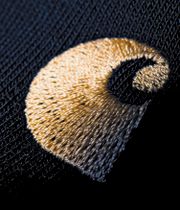 Carhartt WIP Chase Neck Zip Felpa (dark navy gold)