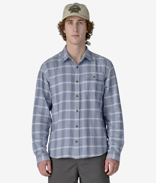 Patagonia Lightweight Fjord Flannel Hemd (marine layer blue sage)