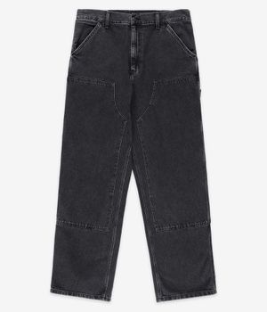 Carhartt WIP Double Knee Pant Organic Fairfield Jeans (black heavy stone wash)