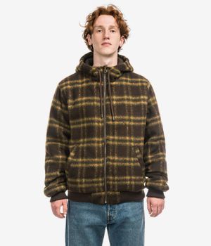 Element Dulseya Fuzzy Check Jacket (brushed plaid mole)