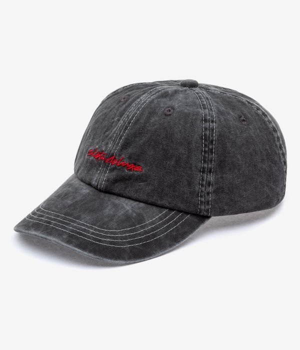 skatedeluxe Script Contrast Dad Cap (washed black)